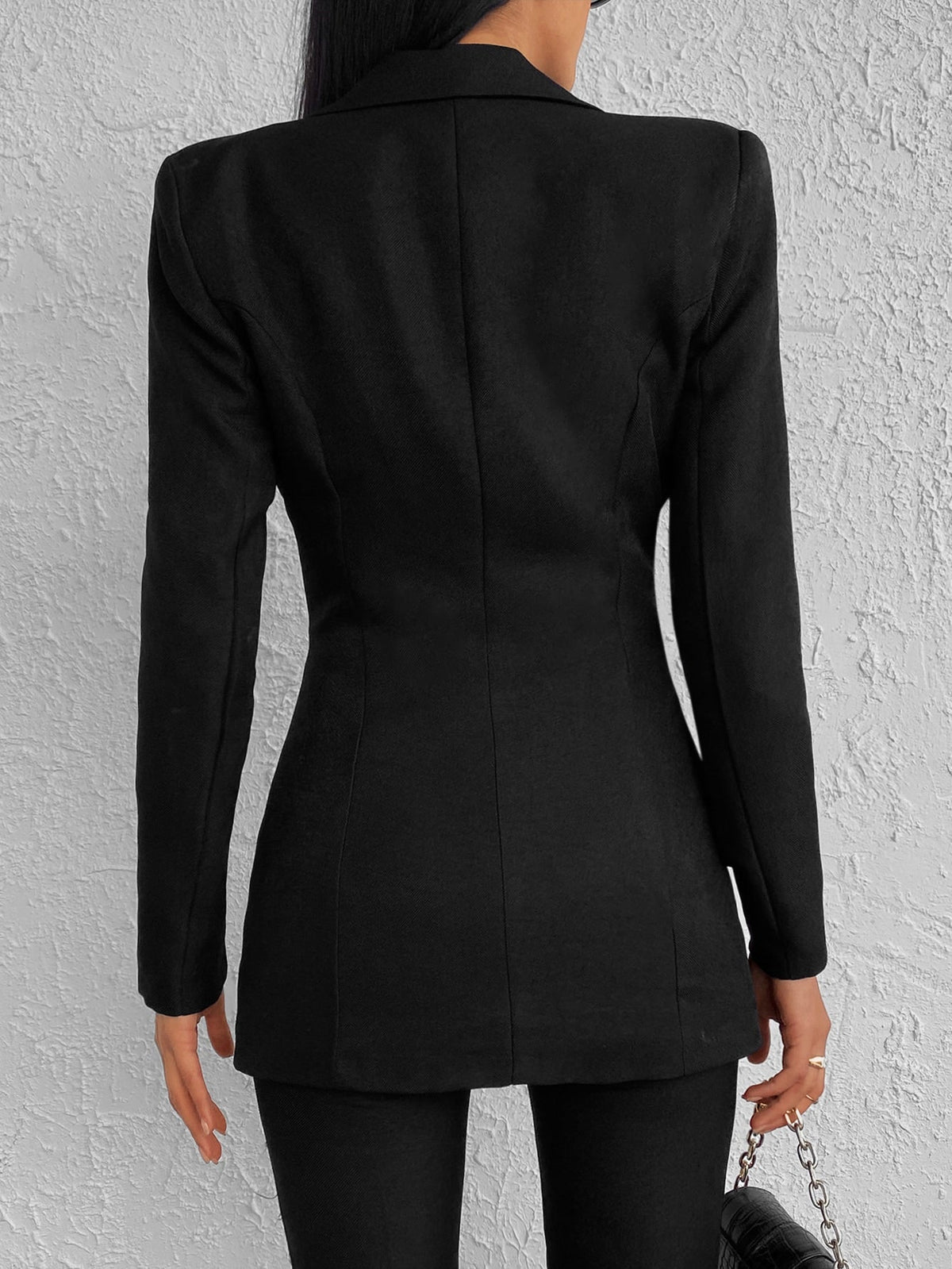 Completo Giacca Doppiopetto E Pantaloni Monocolore