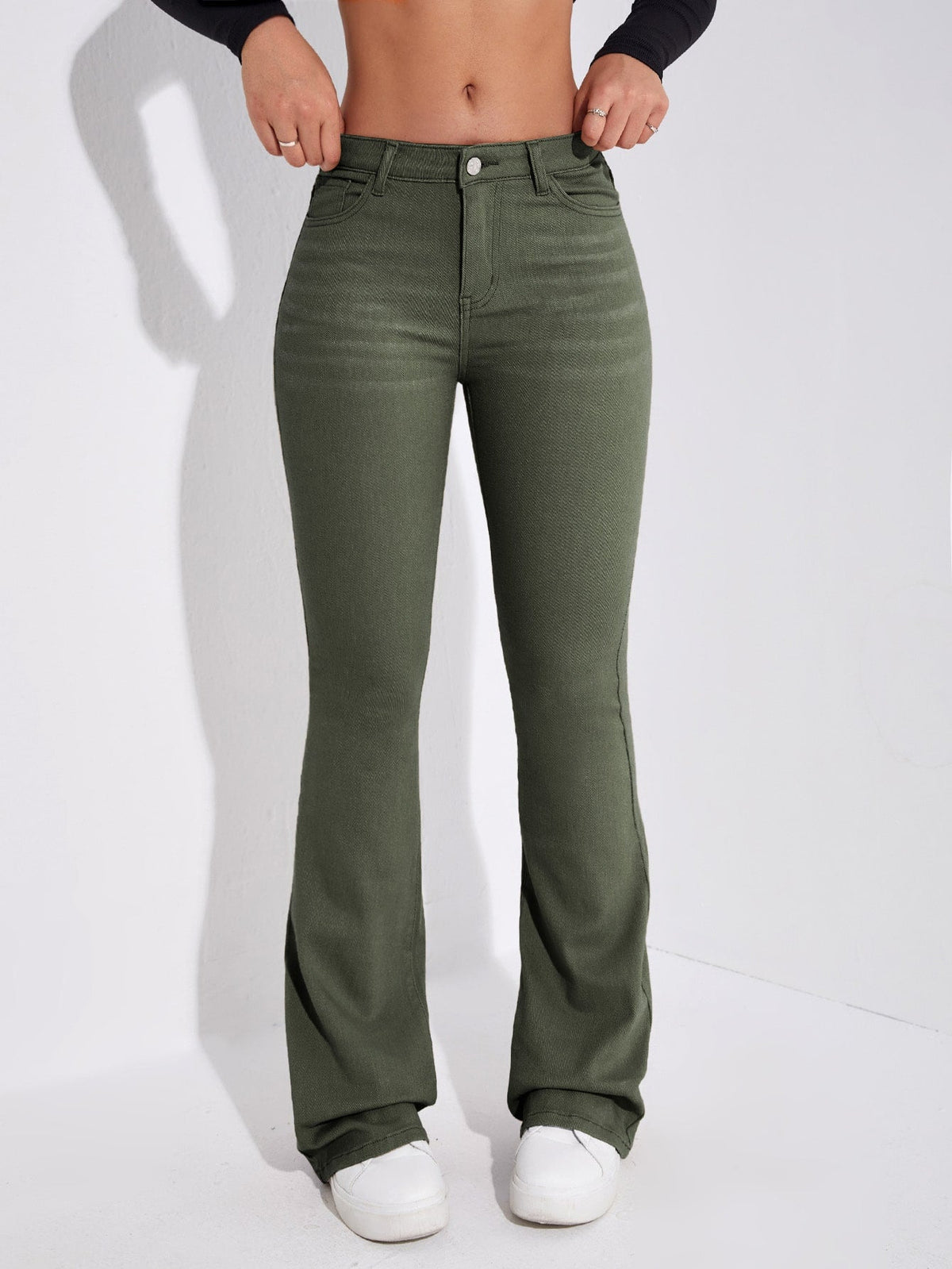 Jeans tasca inclinata bootcut