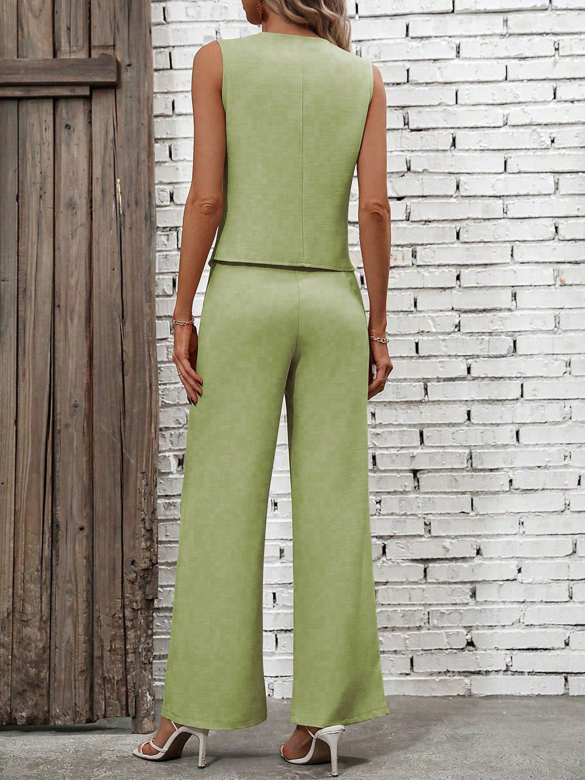 Gilet giacca & Pantaloni a gamba larga