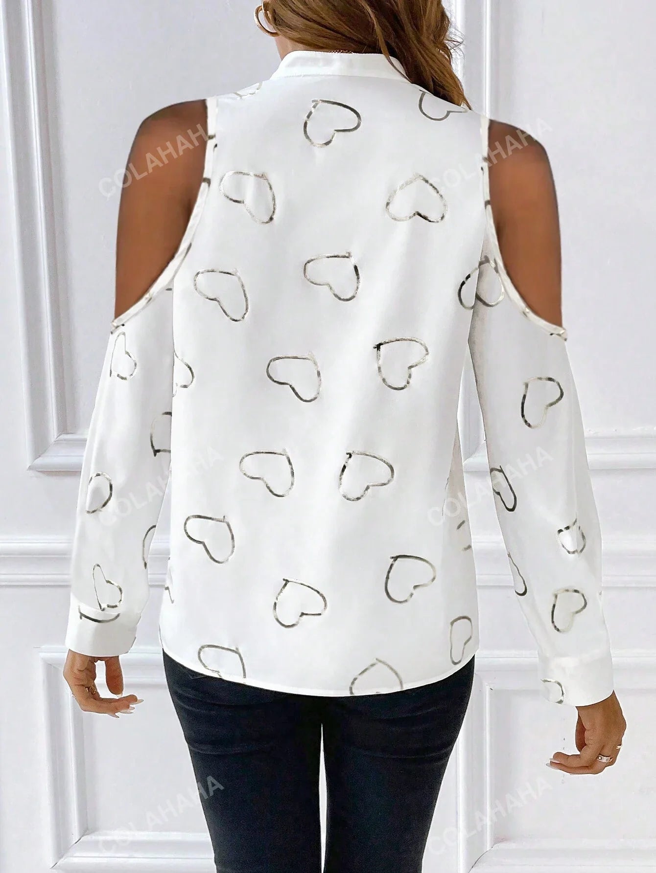 Camicia con spalle scoperte clearance