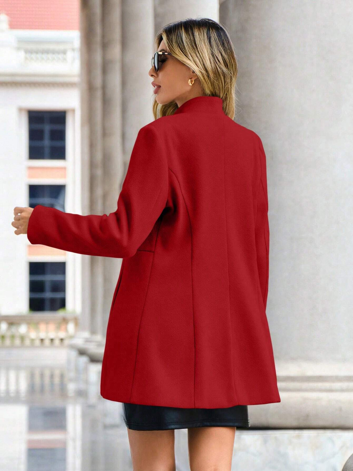 Soprabito in maglia variegata aperto davanti