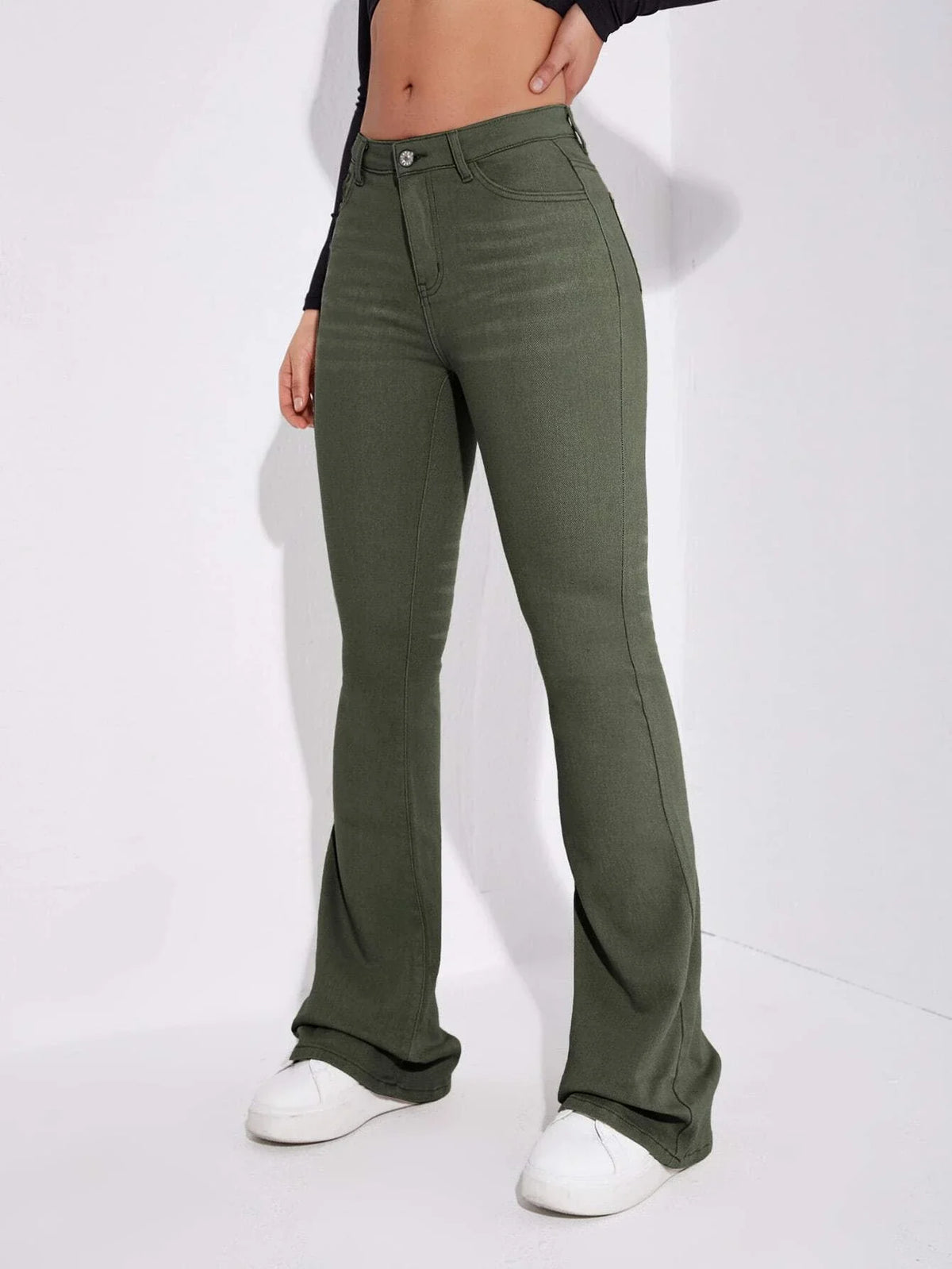 Jeans tasca inclinata bootcut