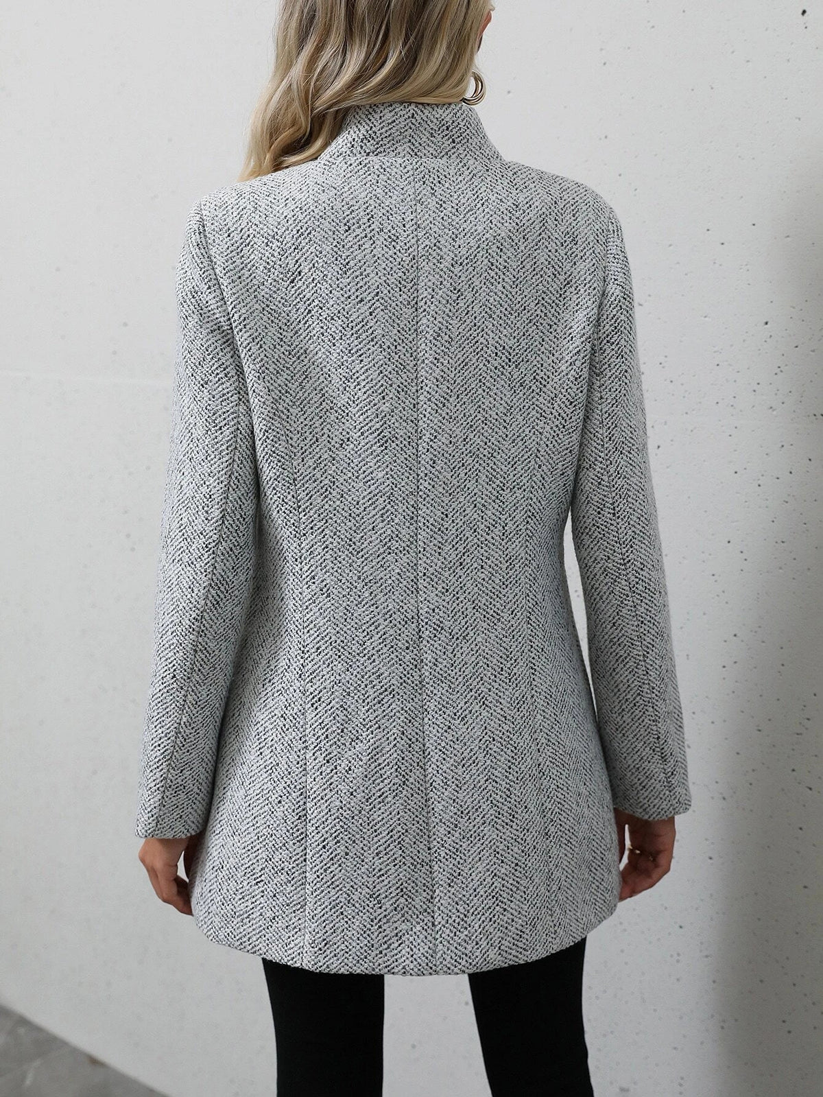 Soprabito in maglia variegata aperto davanti