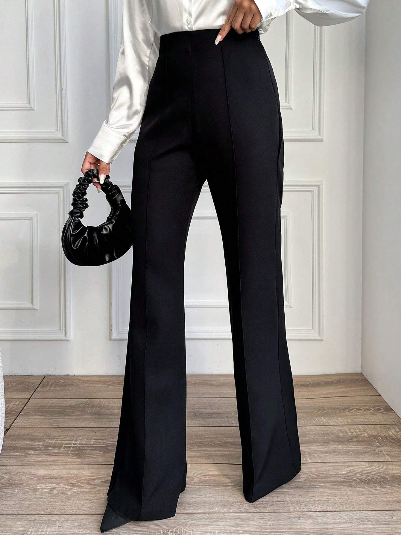 Pantaloni a palazzo vita alta clearance