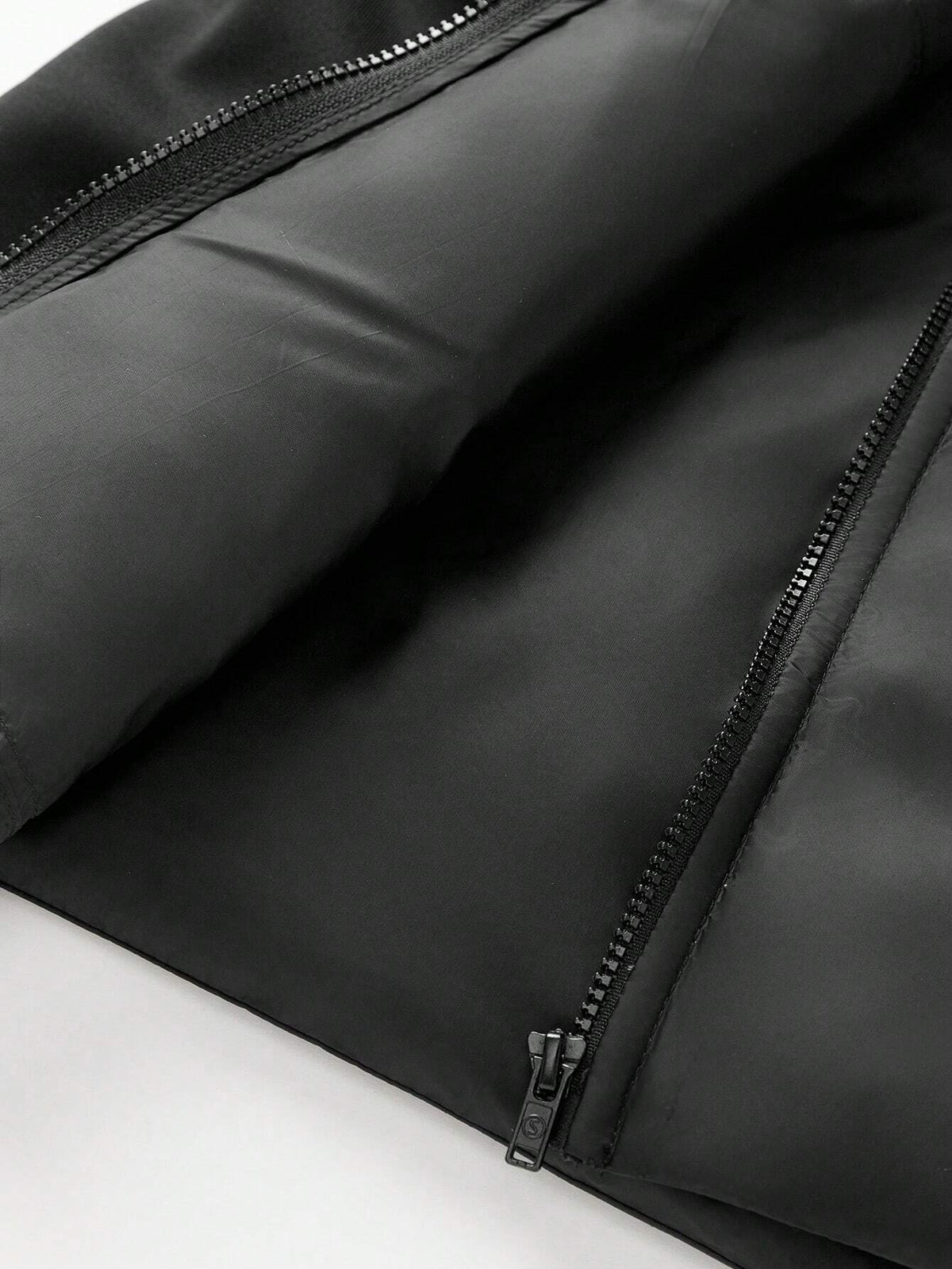 Gilet imbottito con cerniera frontale e collo alto tinta unita, da donna, invernale